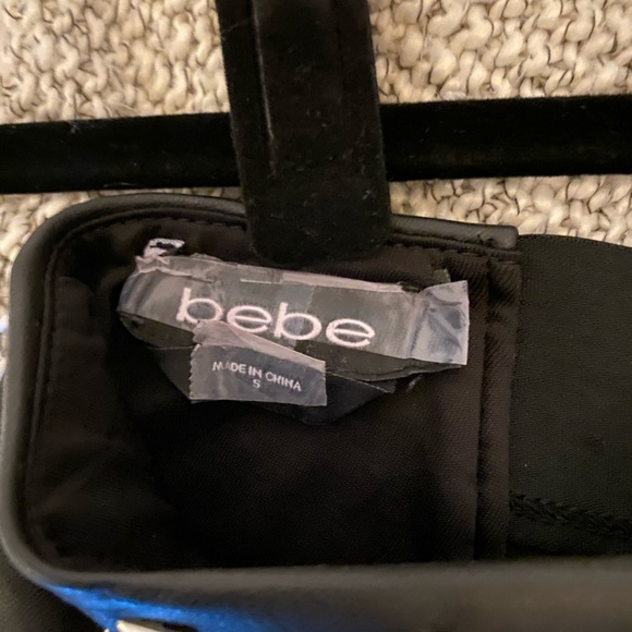 BEBE faux leather pants. Super high waisted - Picture 5 of 8